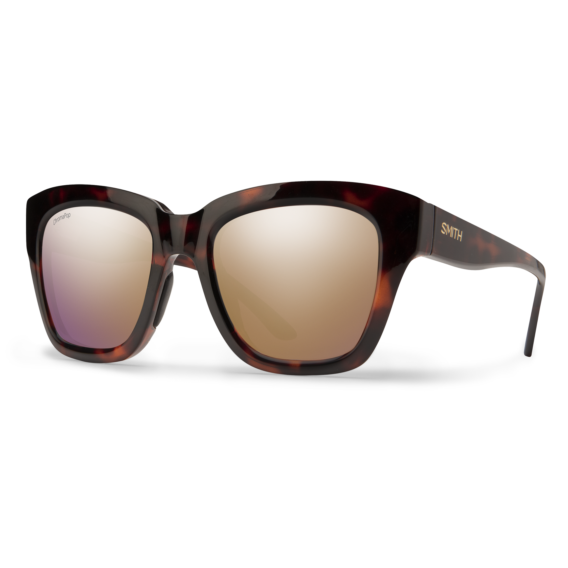Sway, Sunglasses + Tortoise | ChromaPop Polarized Rose Gold Mirror
