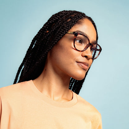 Cheetah RX, Prescription + Black + ChromaPop Polarized Blue Mirror