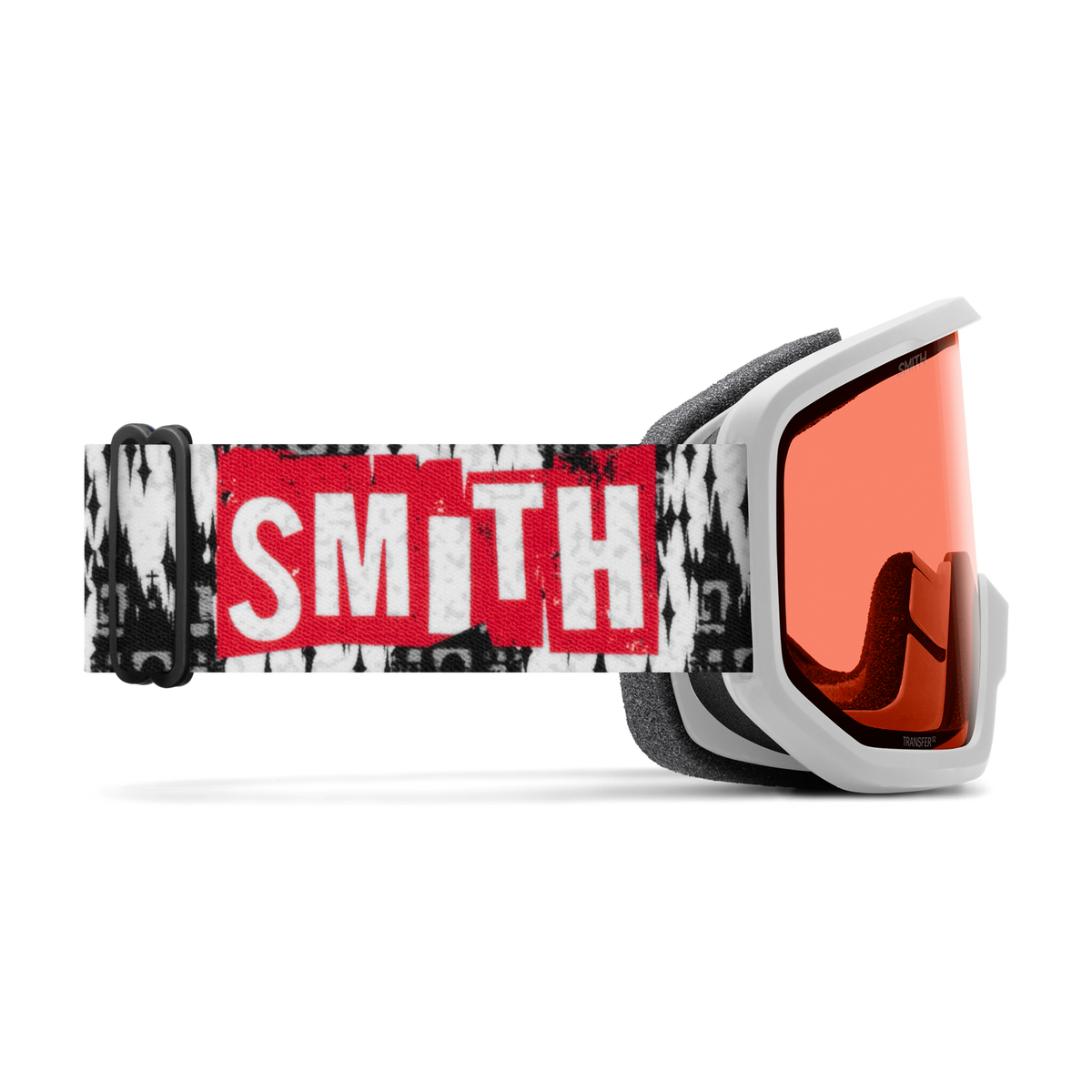 Transfer Low Bridge Fit, Black | Red Sol-X Mirror