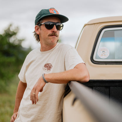 Venture, Sunglasses + Matte Black | ChromaPop Glacier Photochromic Copper Blue Mirror