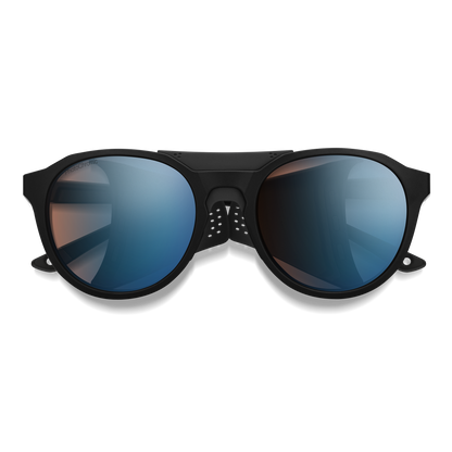 Venture, Sunglasses + Matte Black | ChromaPop Glacier Photochromic Copper Blue Mirror