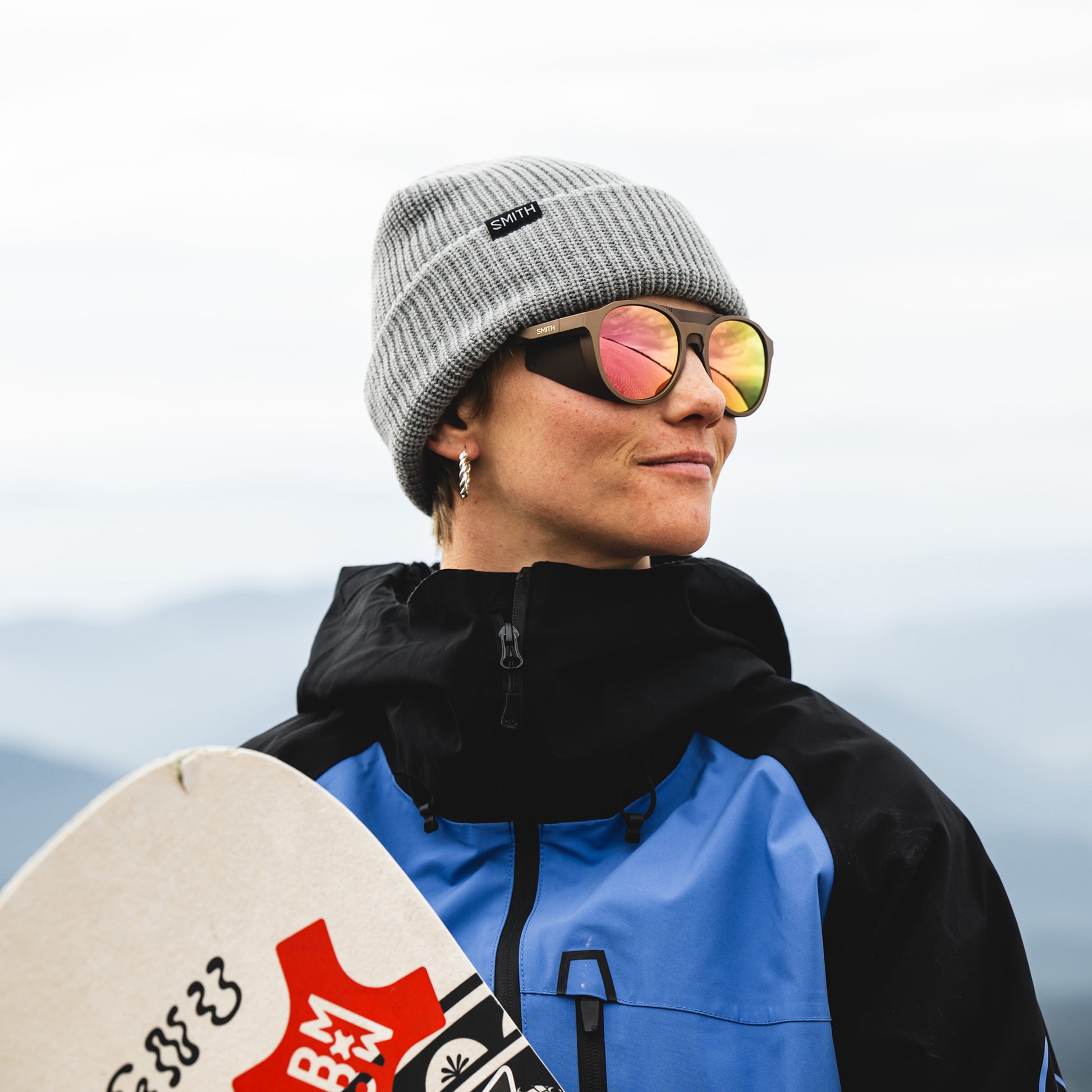 Venture, Sunglasses + Matte Black | ChromaPop Glacier Photochromic Copper Blue Mirror