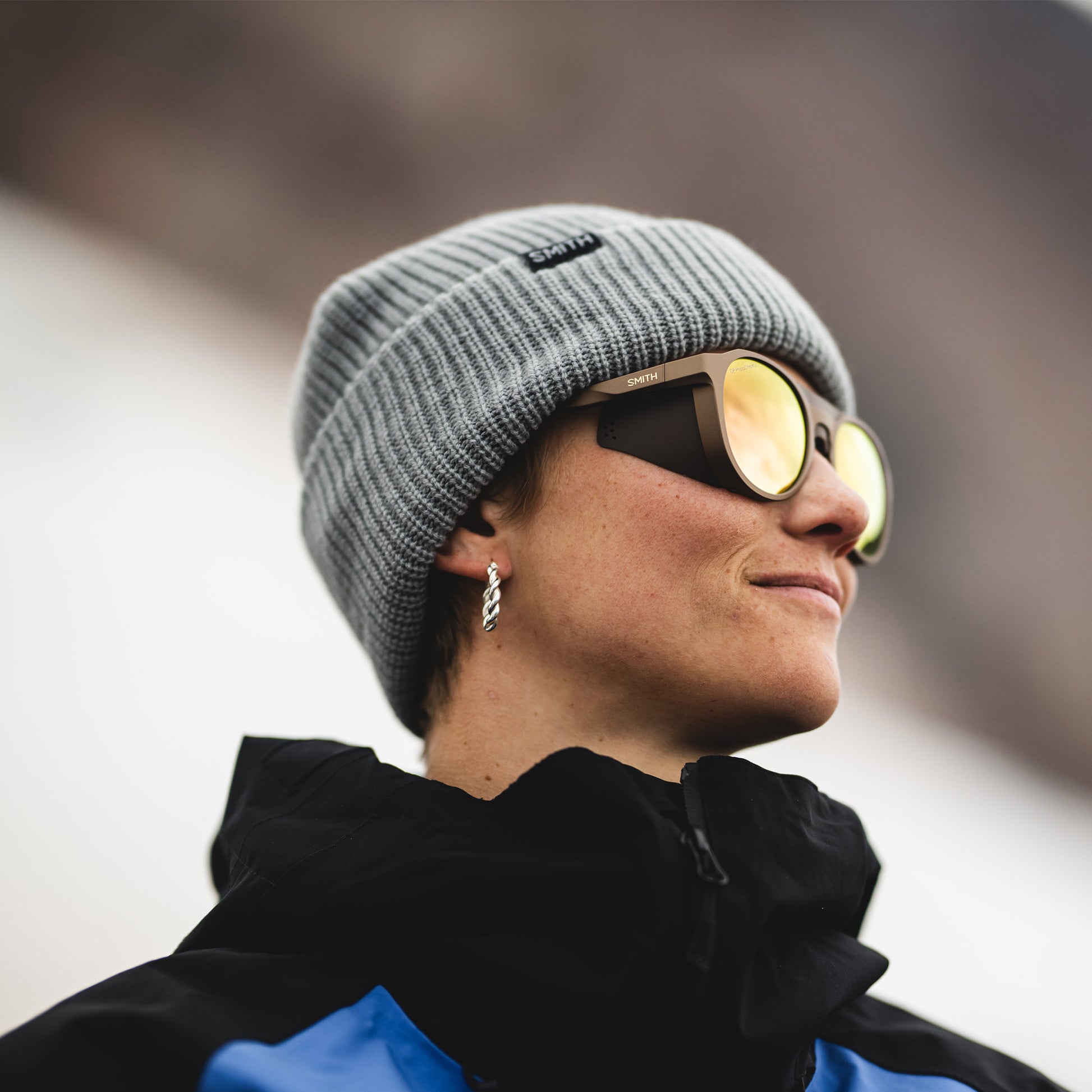 Venture, Sunglasses + Matte Black | ChromaPop Glacier Photochromic Copper Blue Mirror