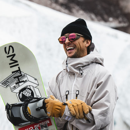 Venture, Sunglasses + Matte Black | ChromaPop Glacier Photochromic Copper Blue Mirror