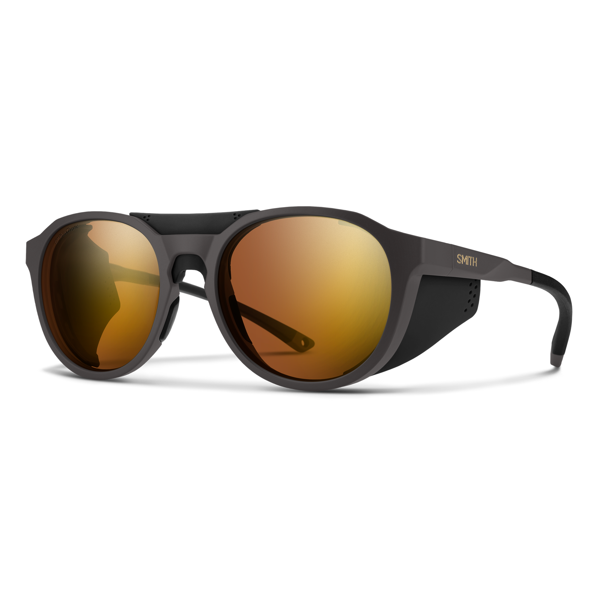 Venture, Sunglasses + Matte Gold Dust | ChromaPop Glacier Photochromic Rose Gold Mirror
