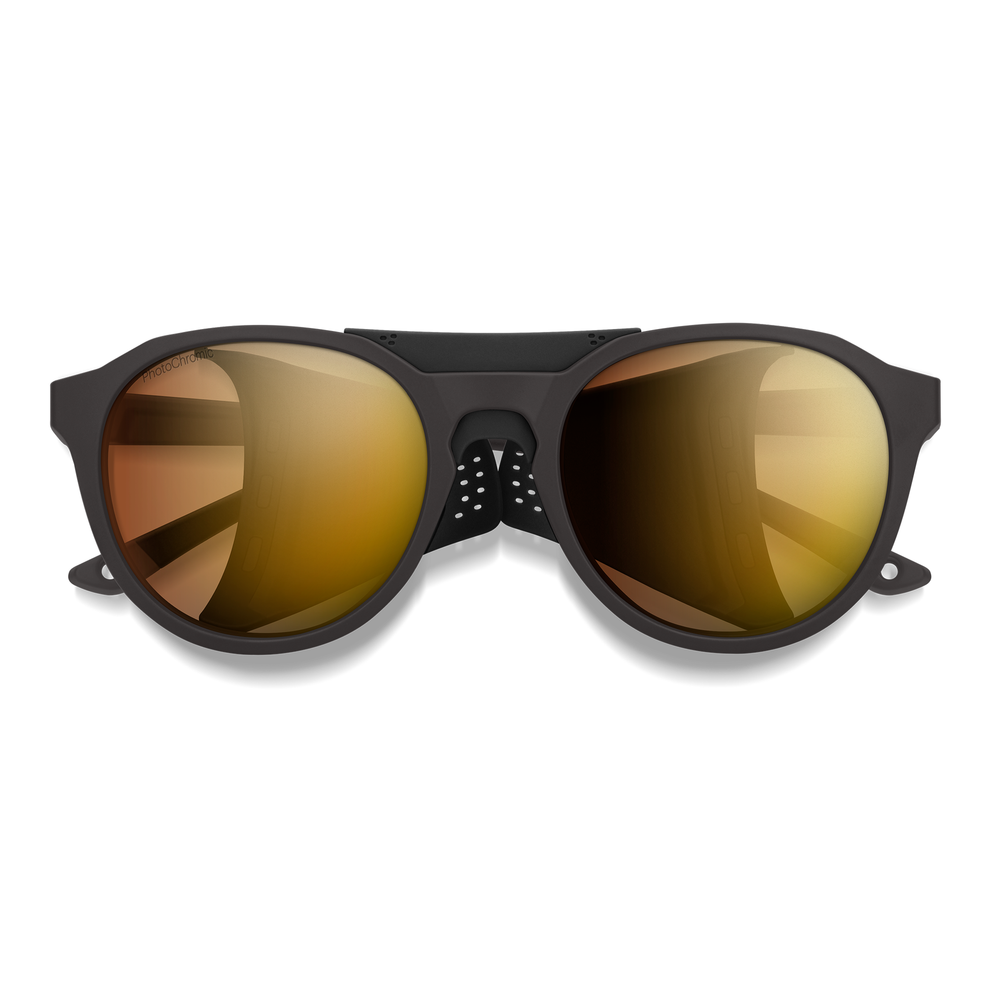 Venture, Sunglasses + Matte Gold Dust | ChromaPop Glacier Photochromic Rose Gold Mirror
