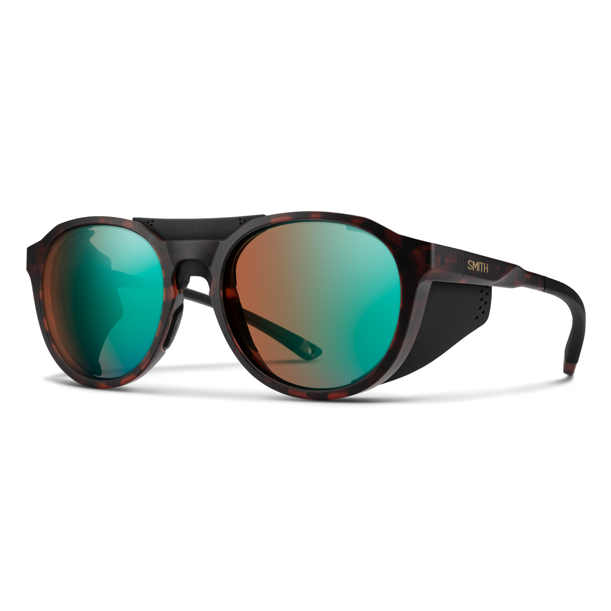 Venture, Sunglasses + Matte Black | ChromaPop Glacier Photochromic Copper Blue Mirror