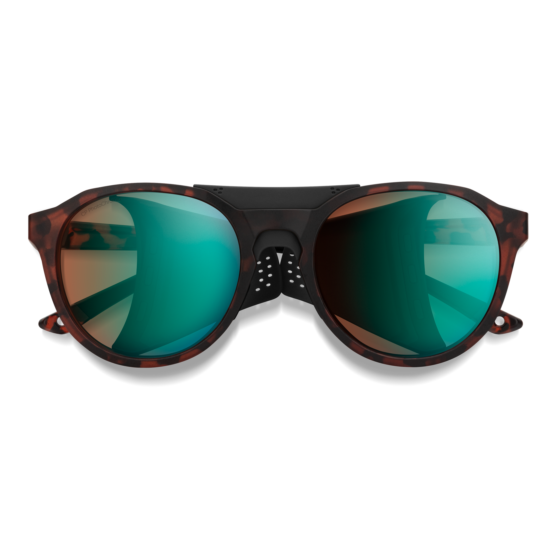 Venture, Sunglasses + Matte Black | ChromaPop Glacier Photochromic Copper Blue Mirror