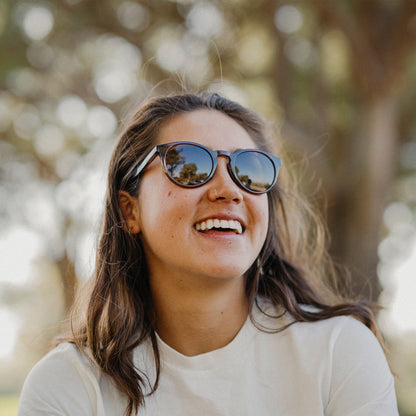 Westward, Lunettes de soleil + Noir mat | ChromaPop Gris Vert