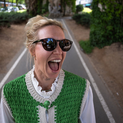 Westward, Lunettes de soleil + Noir mat | ChromaPop Gris Vert