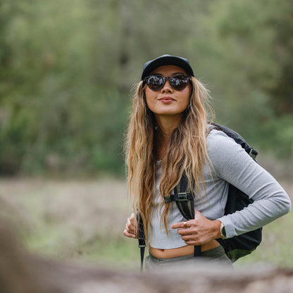 Westward, Sunglasses + Matte Black | ChromaPop Gray Green