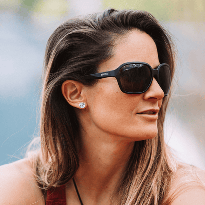 Whitney, Matte Black | ChromaPop Polarized Gray Green