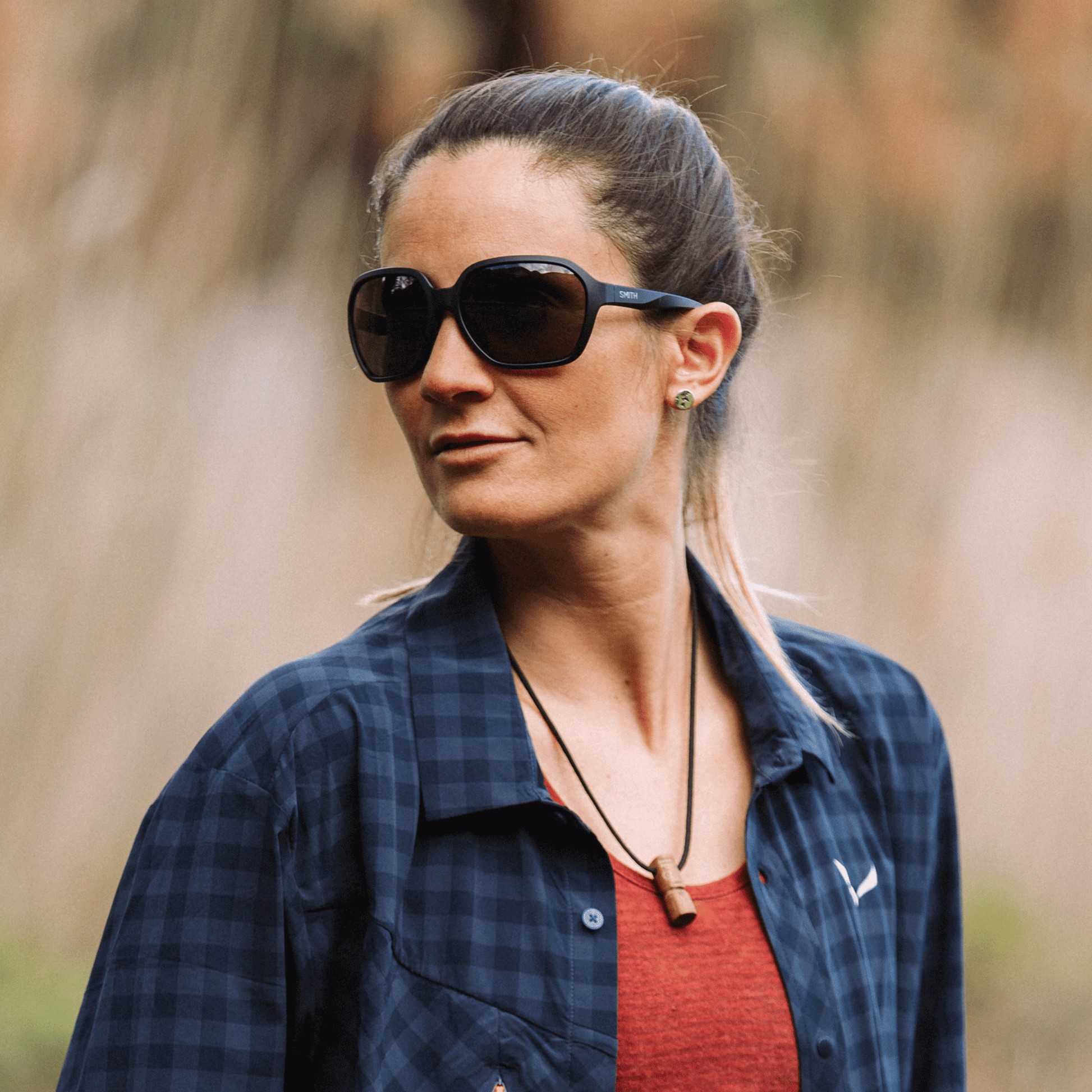 Whitney, Matte Black | ChromaPop Polarized Gray Green