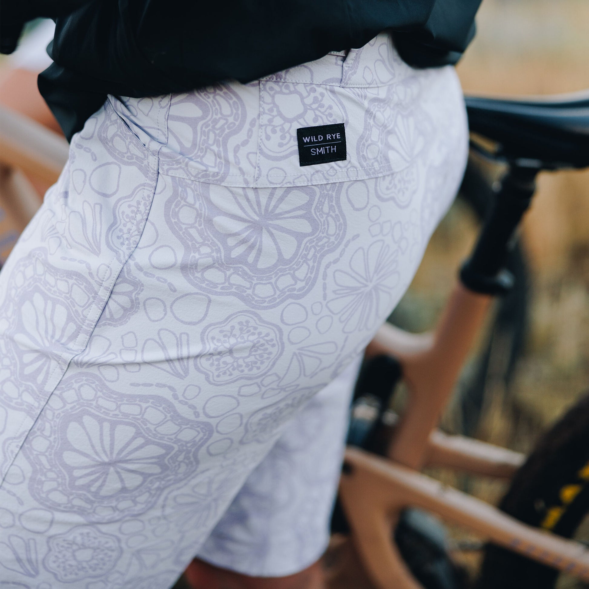 Shorts de vélo Frankie, Racines de lavande + 2