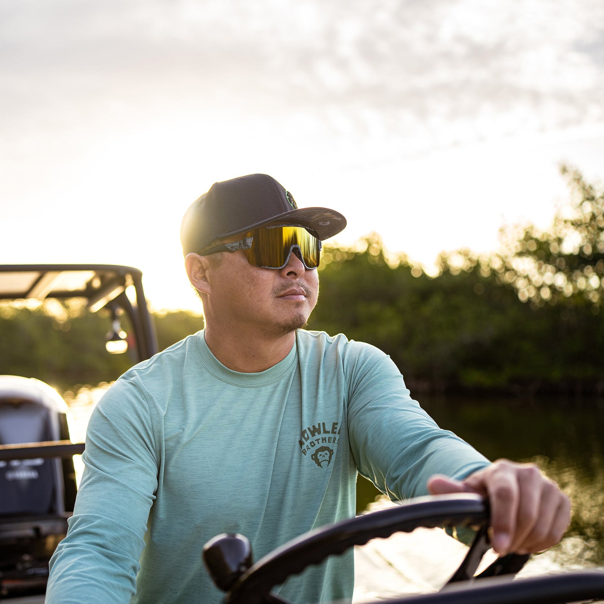 Wildcat - Past Season, Matte Gray Marble | ChromaPop Polarized Bronze Mirror