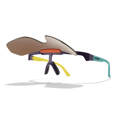 XC, Matte Gray Marble | ChromaPop Polarized Bronze Mirror