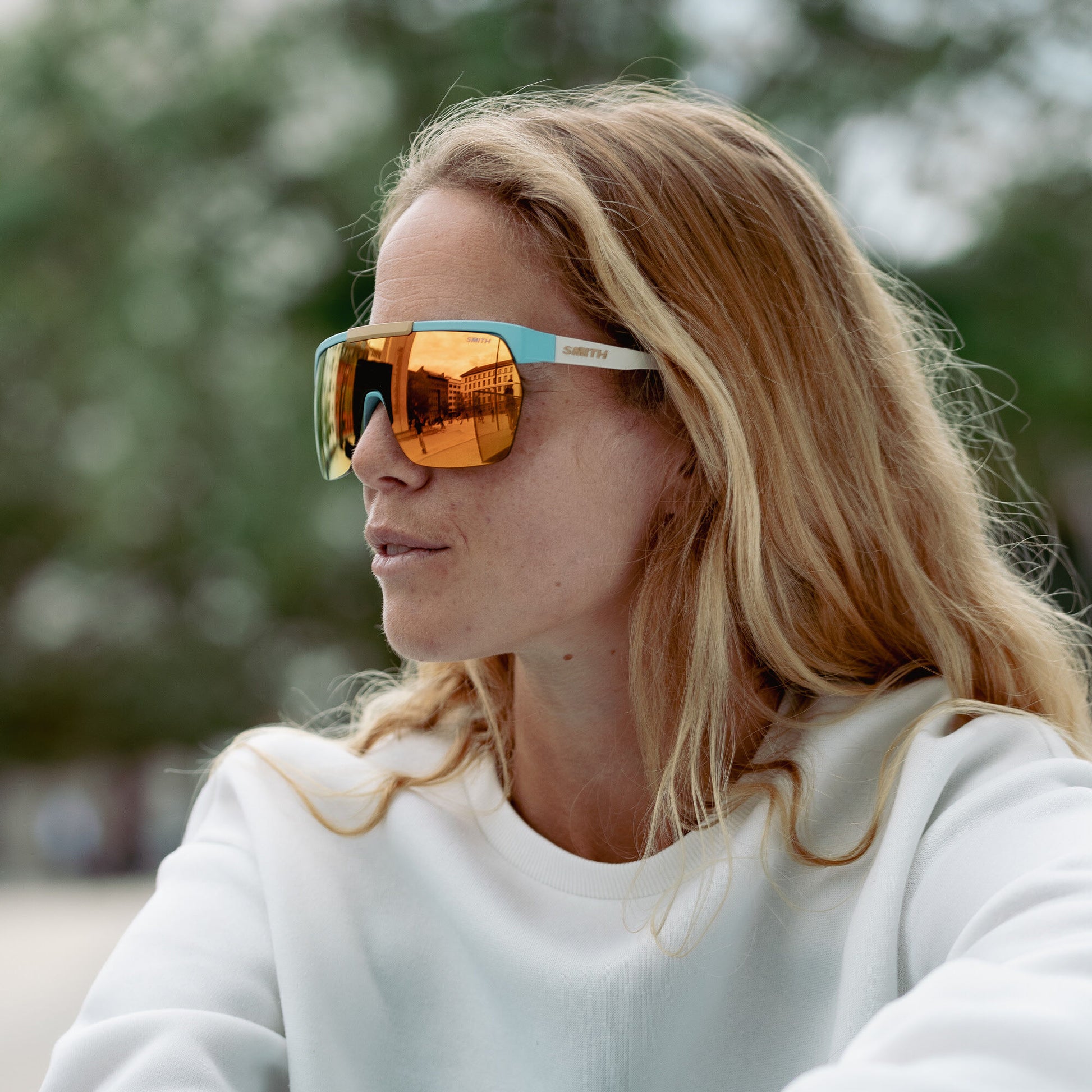 XC, Matte Gray Marble | ChromaPop Polarized Bronze Mirror