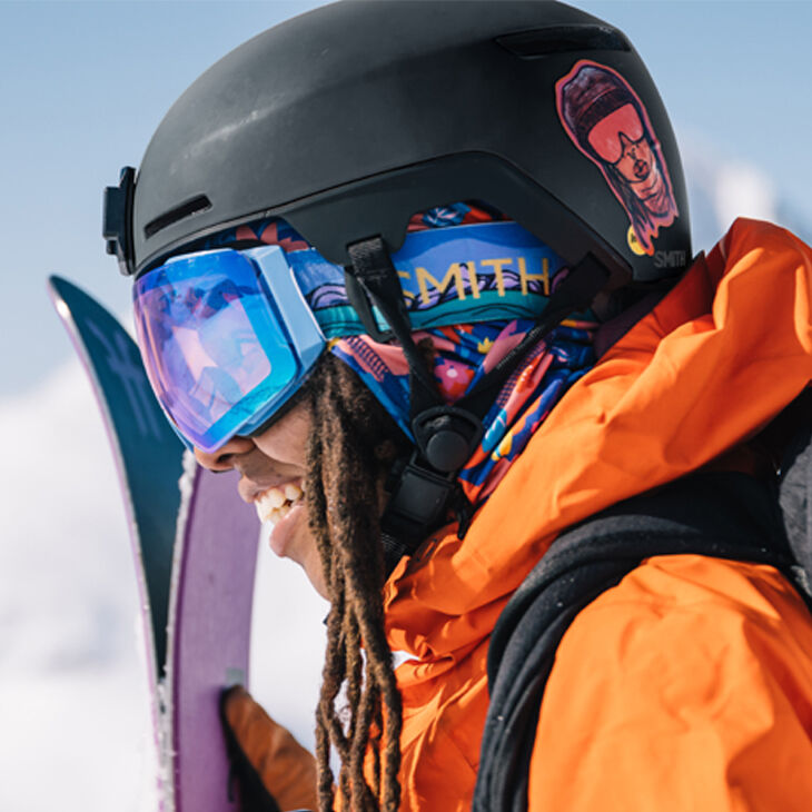 Spherical lens ski goggles top