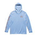 Perform Hooded Tech Long Sleeve, Pale Blue, hi-res