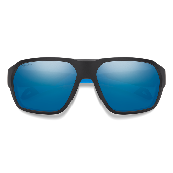 Deckboss, Matte Black Blue + ChromaPop Glass Polarized Blue Mirror Lens, hi-res