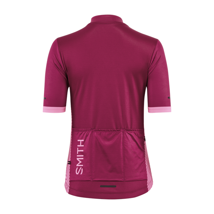 Women's Cycling Jersey, Merlot / Flamingo, hi-res