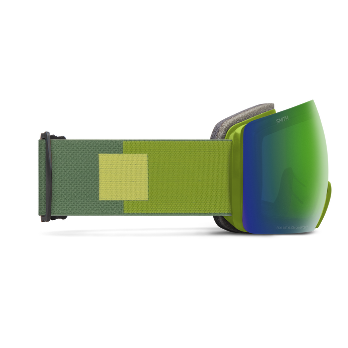 Skyline XL Low Bridge Fit, Algae + ChromaPop Sun Green Mirror Lens, hi-res