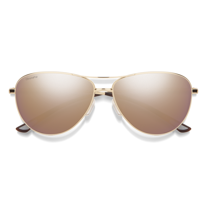Chanel, Rose gold mirrored pilot sunglasses. - Unique Designer Pieces