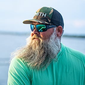 Bear Holeman wearing Guide's Choice sunglasses