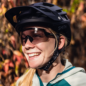 Woman wearing Smith Momentum Sunglasses