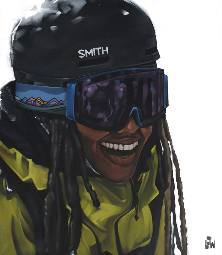 Painting of Athlete